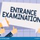 writing note showing entrance examination business photo showcasing exam you take to be accepted school hand 145035217