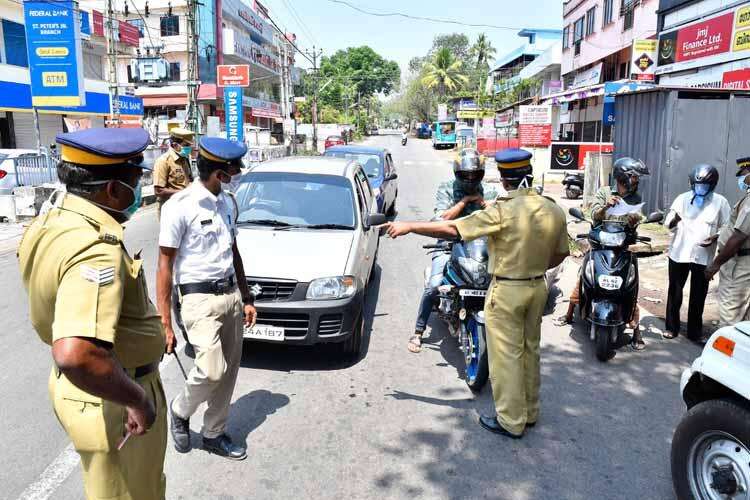 Kerala police lockdown 750