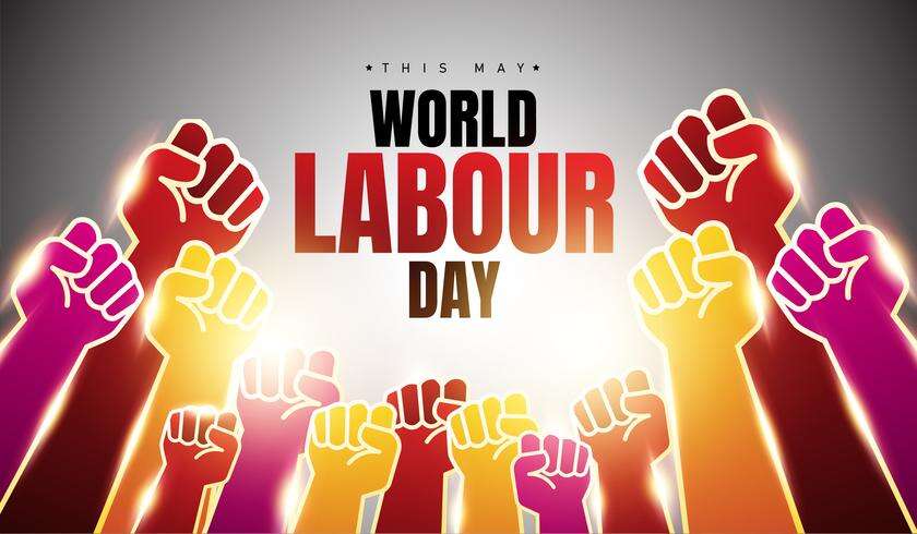 world labour day background vector