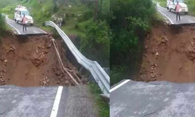 Badrinath Highway stretch washed away amid heavy rain