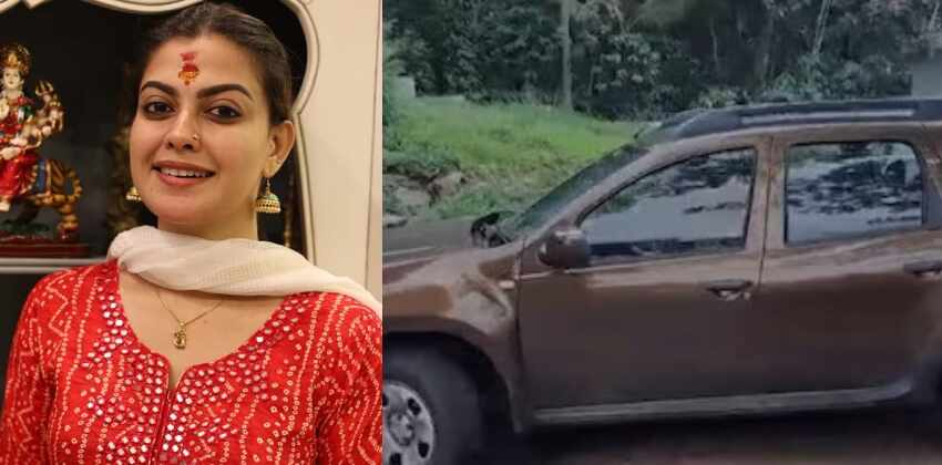 actress anusrees car hit on bike two injured 1