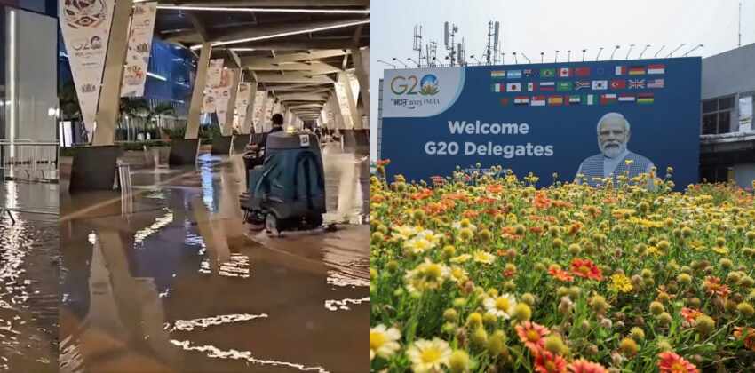 congress about rain water in g20 venue