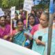 Protest against Navaikulam Vizhinjam Outer Ring Road