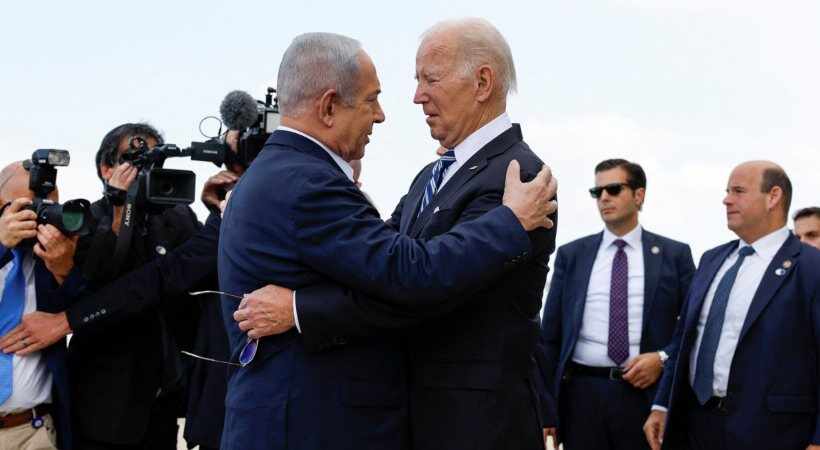 US President Joe Biden lands in Tel Aviv meets Benjamin Netanyahu